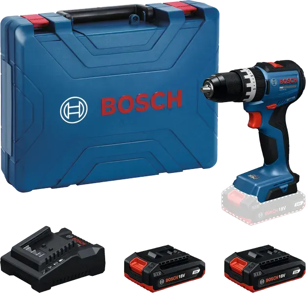 Máy khoan vặn vít động lực dùng pin 18V Bosch GSB 18V-52 (2pin,1 sạc)