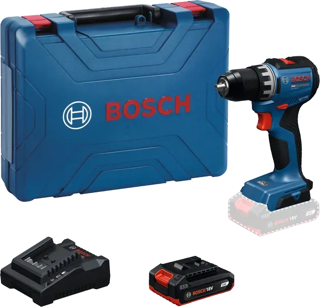 Máy khoan vặn vít dùng pin 18V Bosch GSR 18V-52 (1 pin,1 sạc)