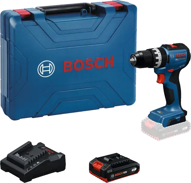 Máy khoan vặn vít động lực dùng pin 18V Bosch GSB 18V-52 (1 pin,1sạc)