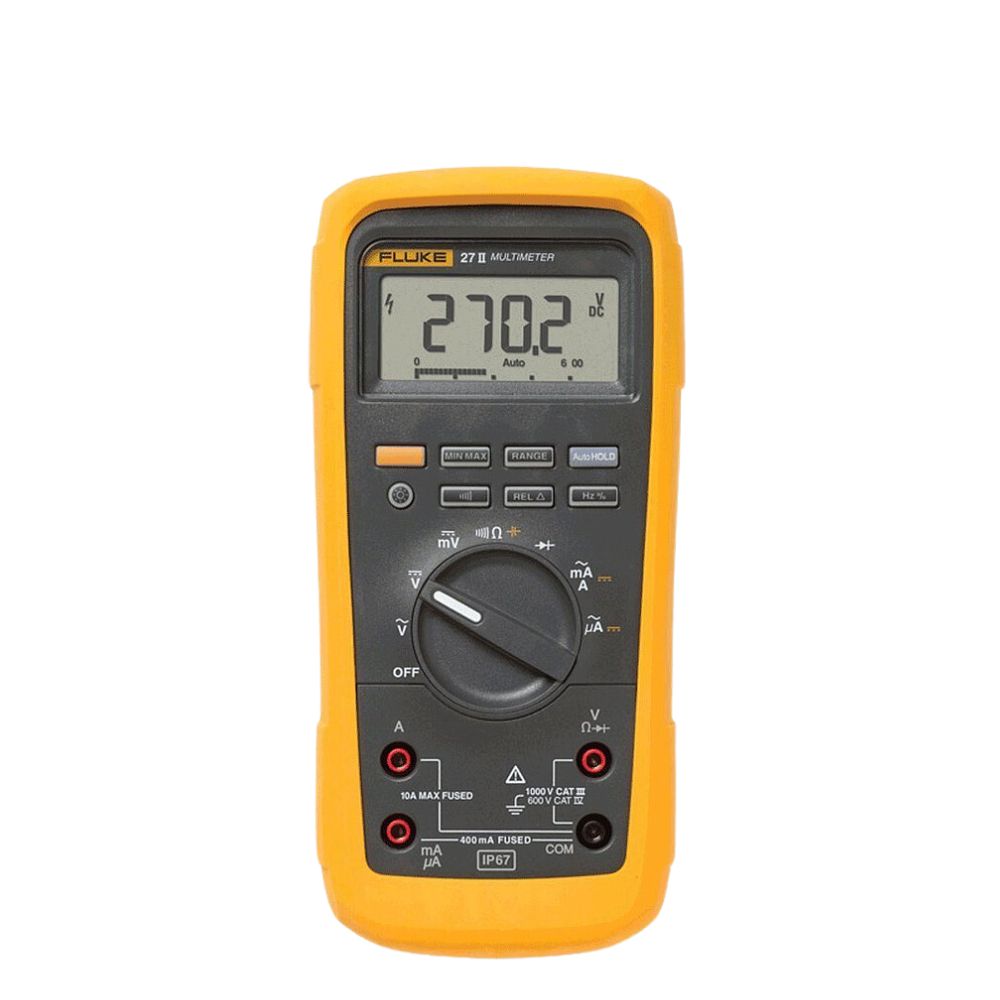 Đồng hồ vạn năng FLUKE 27 II True-RMS đo dòng AC/DC (IP67)