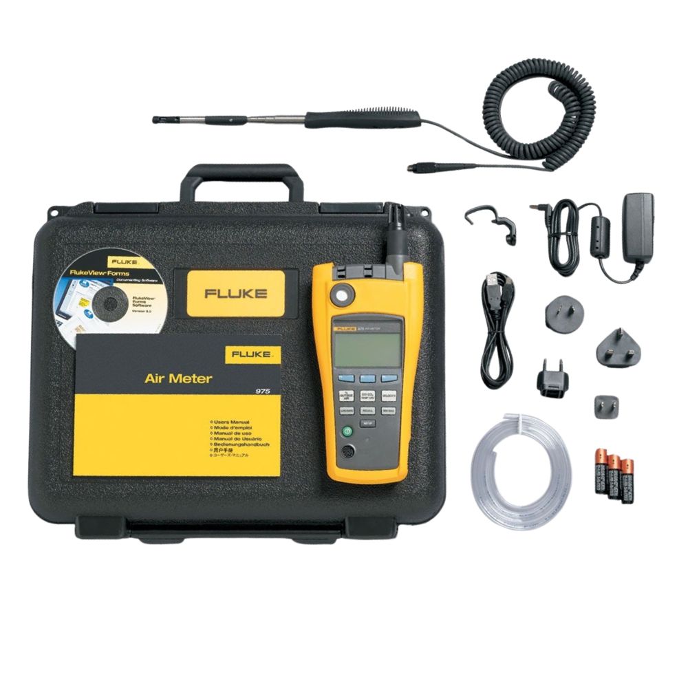Máy đo chất lượng không khí FLUKE 975V kèm đầu dò vận tốc gió