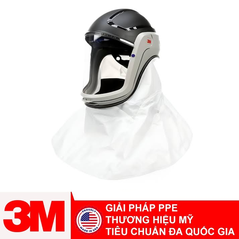 Bộ Mũ Bảo Hộ 3M Versaflo M-405, Với Tấm Che Tiêu Chuẩn Và Tấm Che Cổ