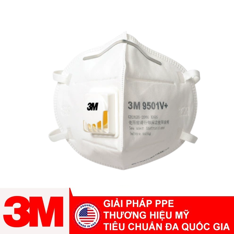 Khẩu trang có van 3M 9501V+ KN95