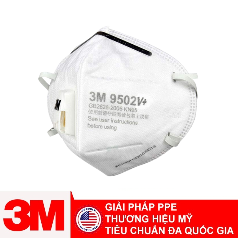 Khẩu trang có van 3M 9502V+