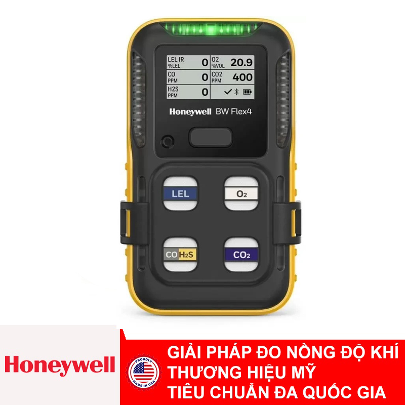 Máy dò đa khí Honeywell BW Flex 4 (O2,LEL,CO,H2S,SO2)