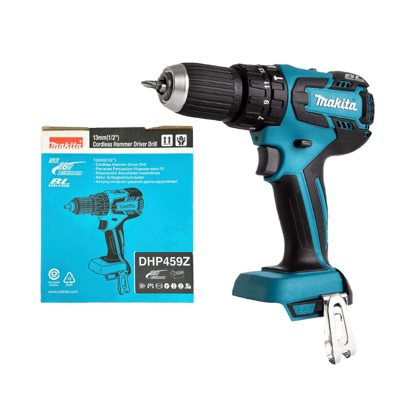 Máy khoan búa, vặn vít dùng pin (18V) Makita DHP459Z