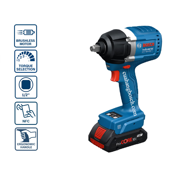 Máy siết ốc dùng pin 18V 650Nm Bosch IDS 18V-650 T (Solo)