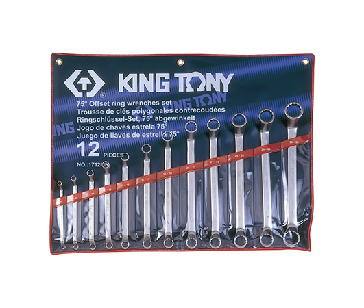 Bộ cờ lê 2 đầu tròng 12 chiếc 6x7 - 30x32 mm Kingtony 1712MR