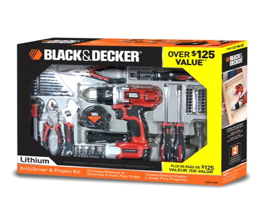 Bộ máy khoan 60 chi tiết  Black&Decker EGBL108PK