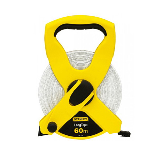 Thước dây sợi thủy tinh, hộp nhựa ABS 200ft/60m Stanley 34-795