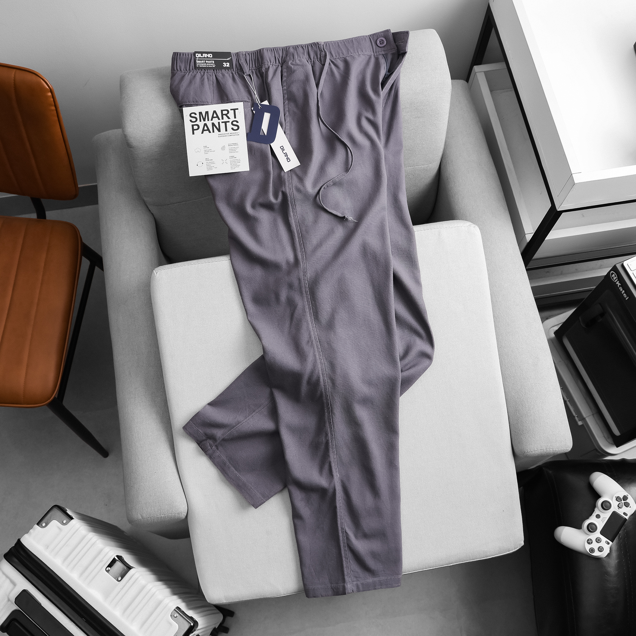 Quần dài linen Dilano