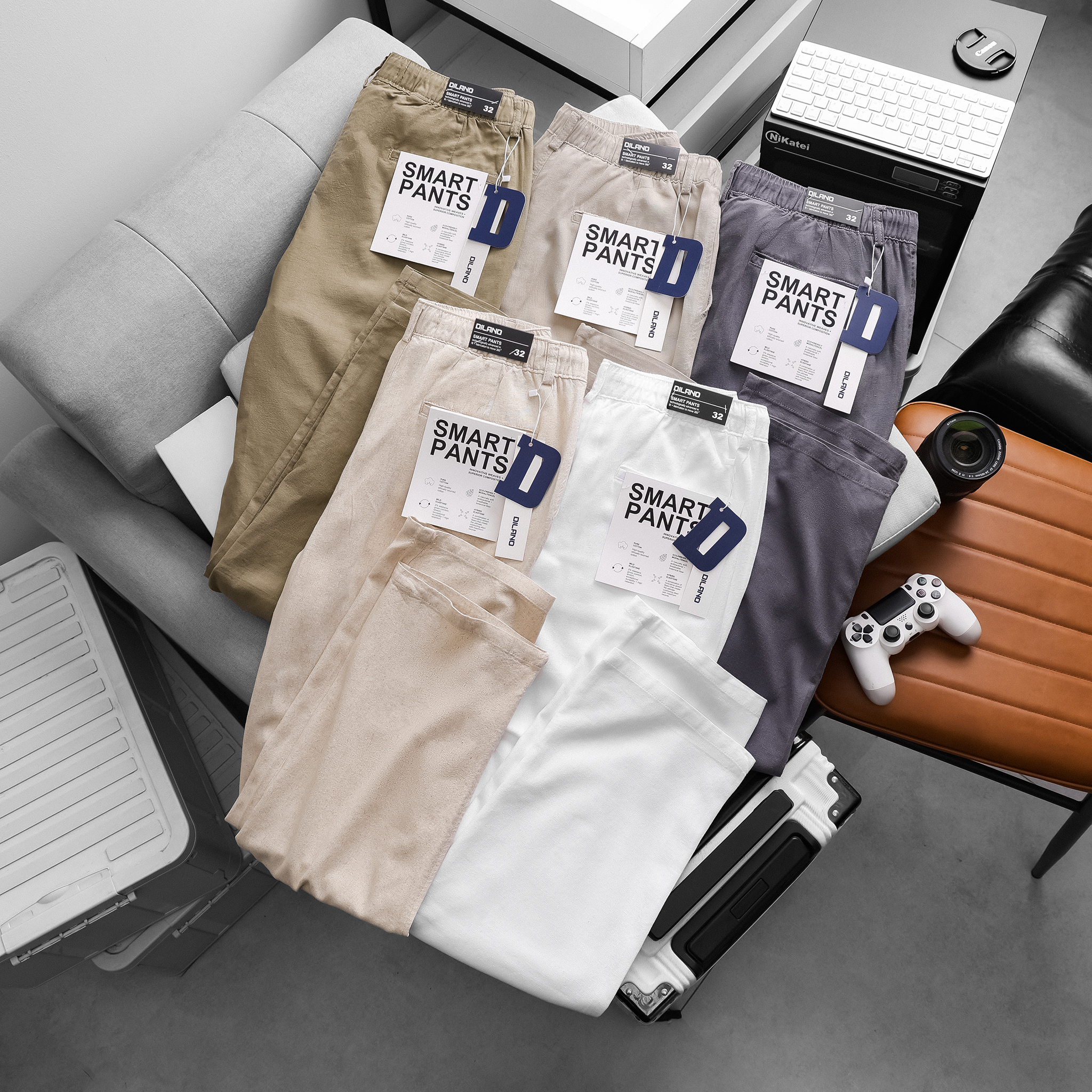 Quần dài linen Dilano