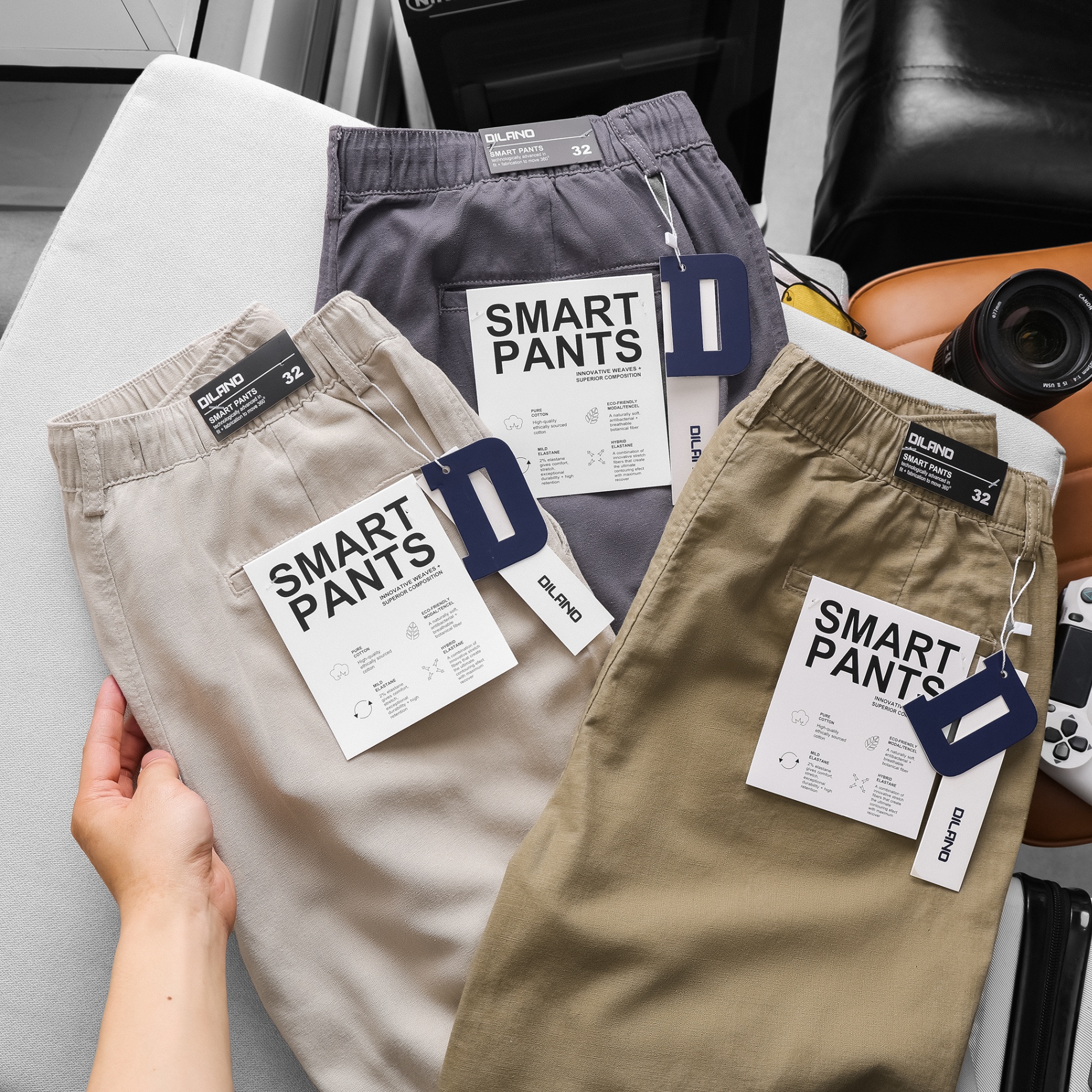 Quần dài linen Dilano
