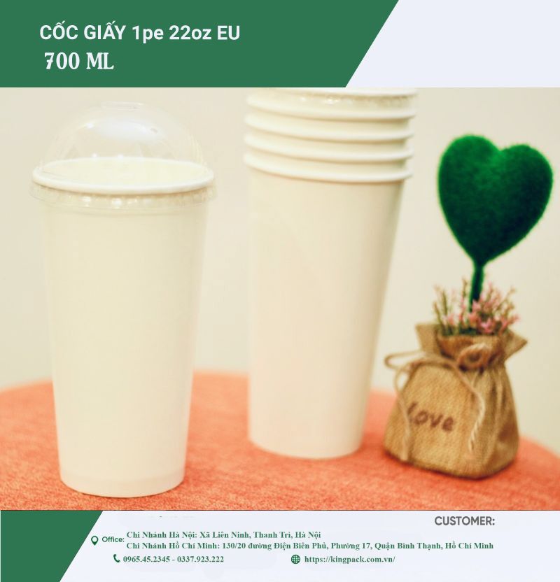 In cốc giấy 22OZ tại Hà Nội