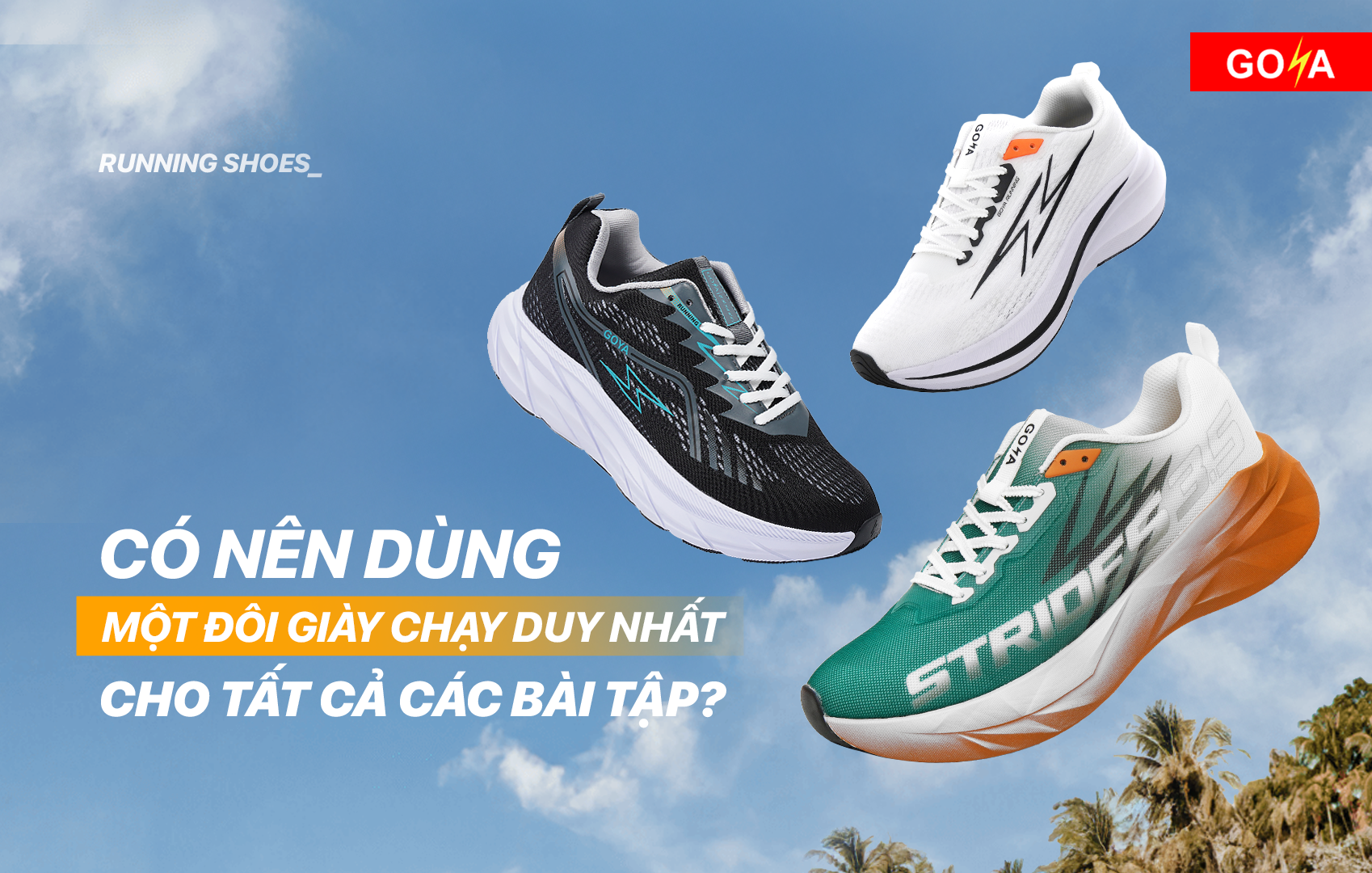Có nên dùng một đôi giày chạy duy nhất cho tất cả các bài tập?