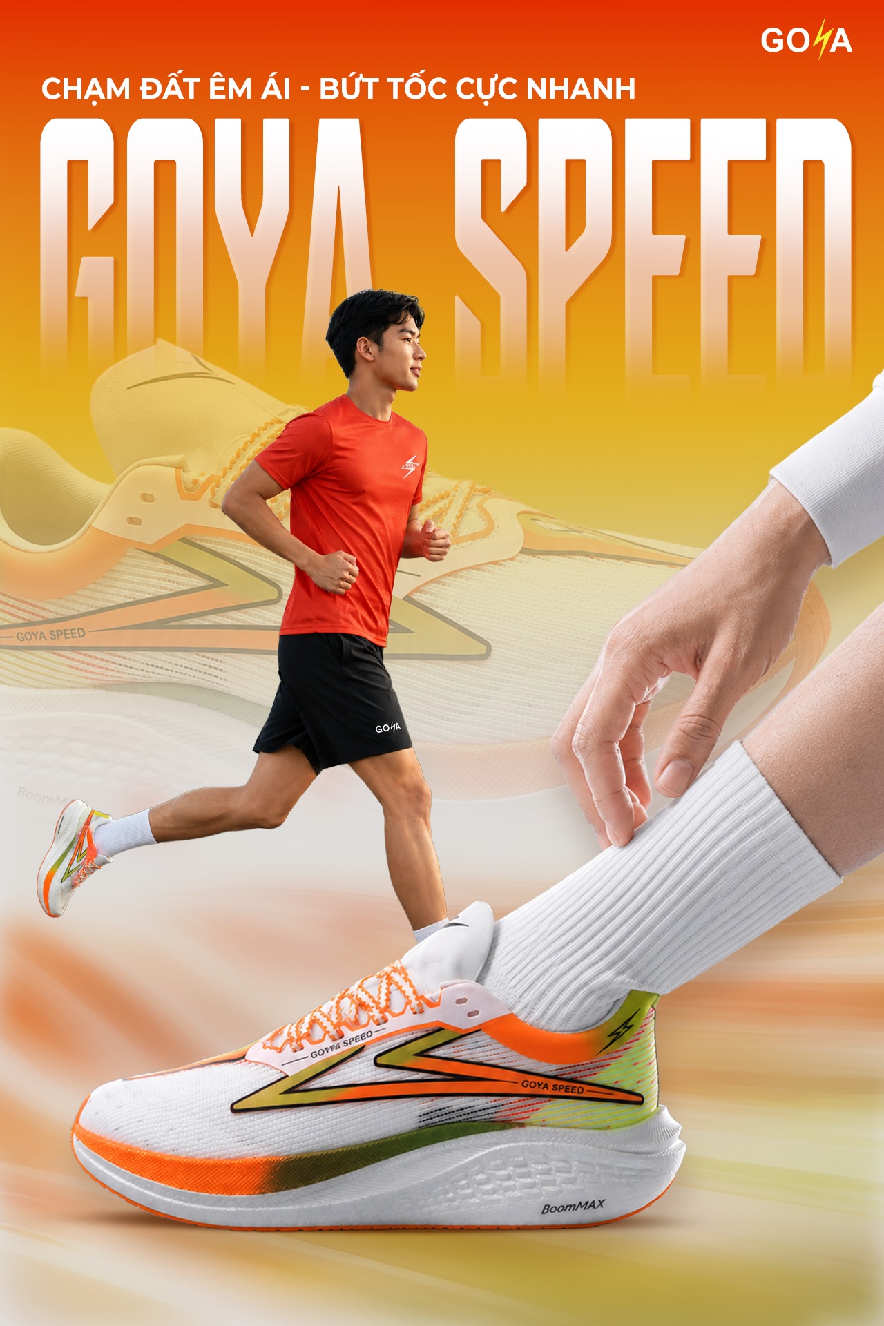 GOYA SPEED – Giày Chạy Bộ Siêu Nhẹ Cho Runner Yêu Tốc Độ