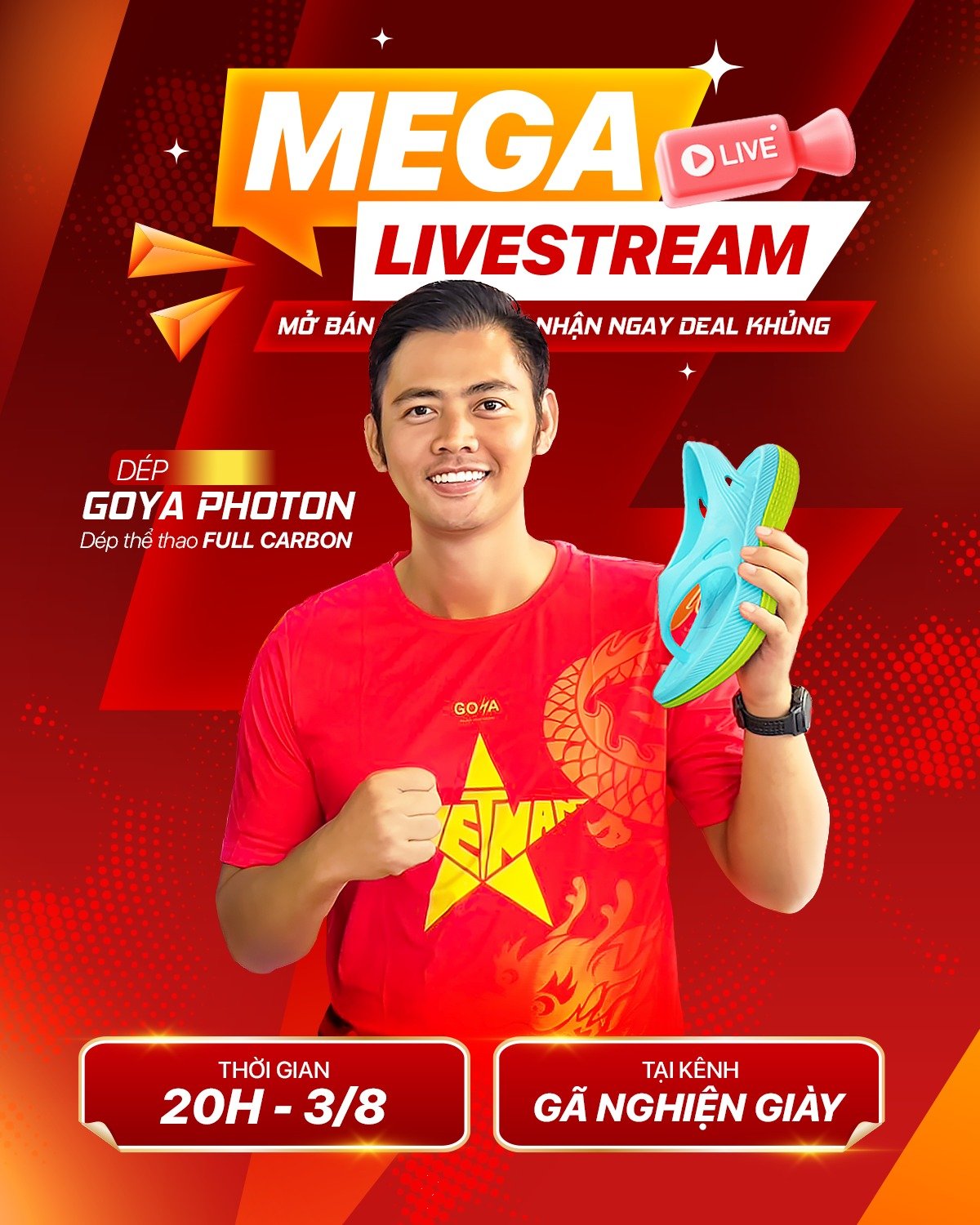Mở Bán GOYA Photon: Săn Deal Khủng Tại Phiên Megalive Đặc Biệt Ngày 3/8
