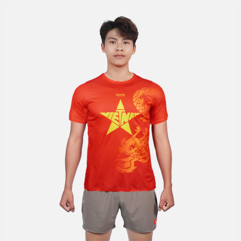 ÁO GOYA T-SHIRT DRAGON NAM - Đỏ