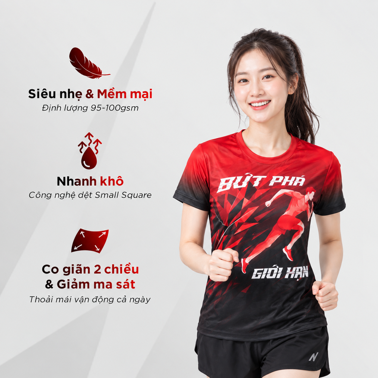 ÁO T-SHIRT BỨT PHÁ GIỚI HẠN NỮ V4