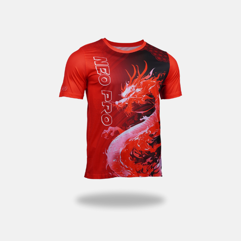 ÁO T-SHIRT GOYA NEO PRO NAM - Đen đỏ