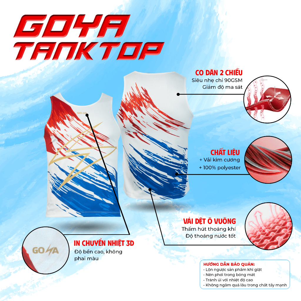 ÁO THỂ THAO SINGLET GOYA AS04