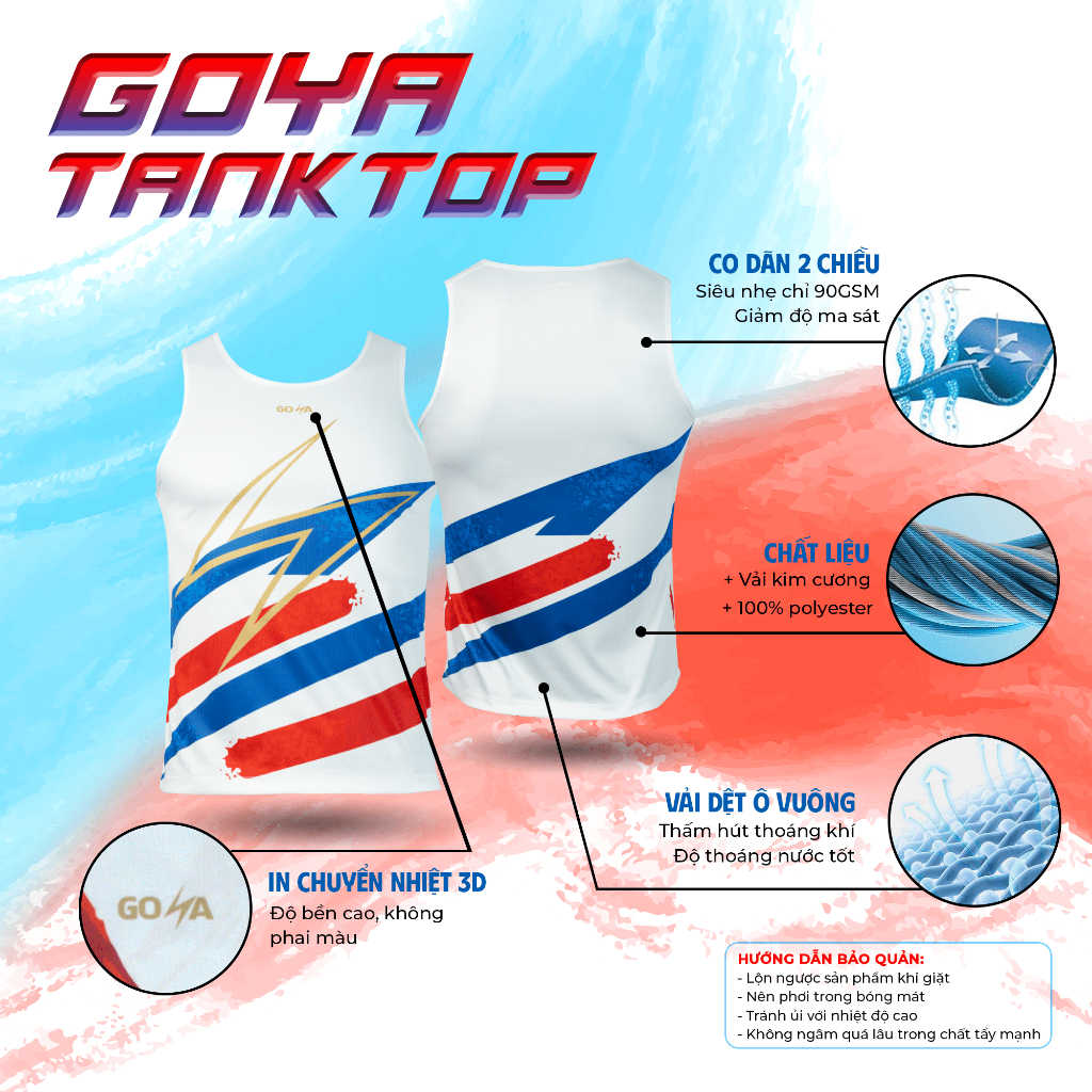 ÁO THỂ THAO SINGLET GOYA AS06
