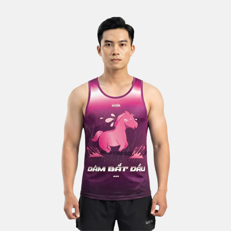 ÁO THỂ THAO SINGLET VIỀN GOYA POWER HORSE