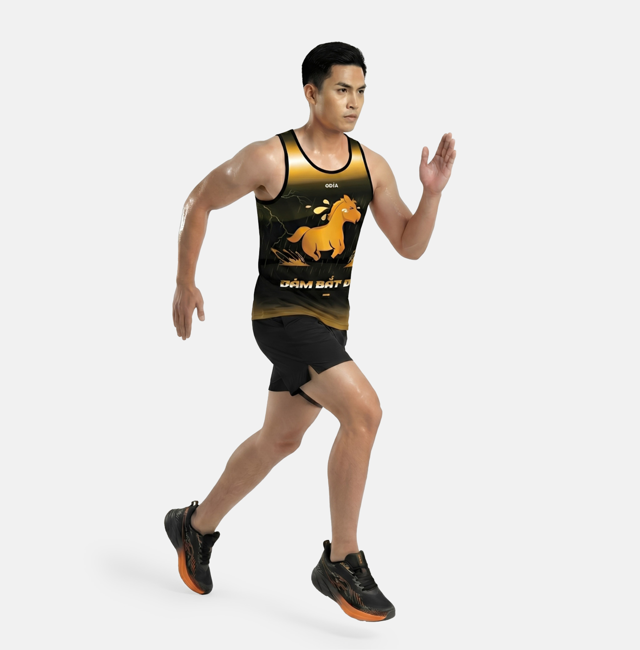 ÁO THỂ THAO SINGLET VIỀN GOYA POWER HORSE
