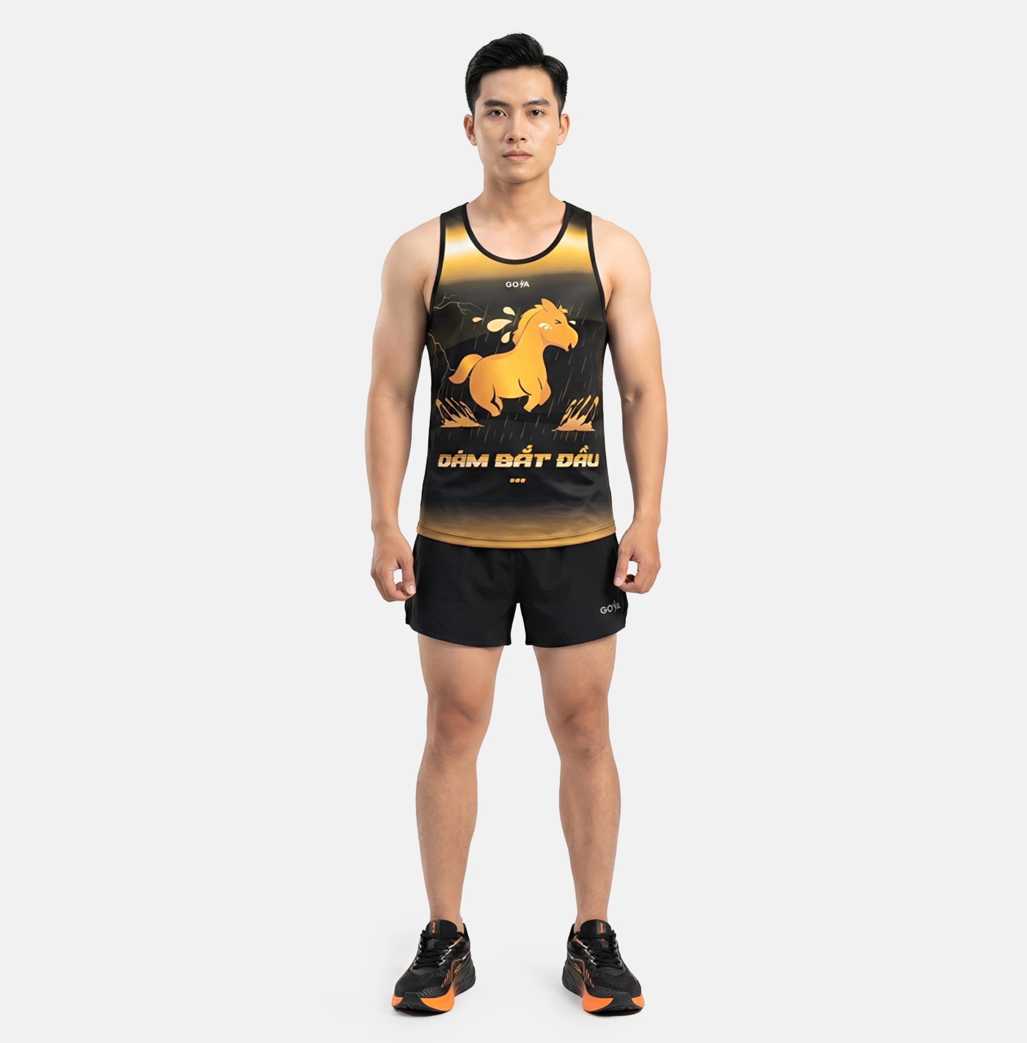 ÁO THỂ THAO SINGLET VIỀN GOYA POWER HORSE