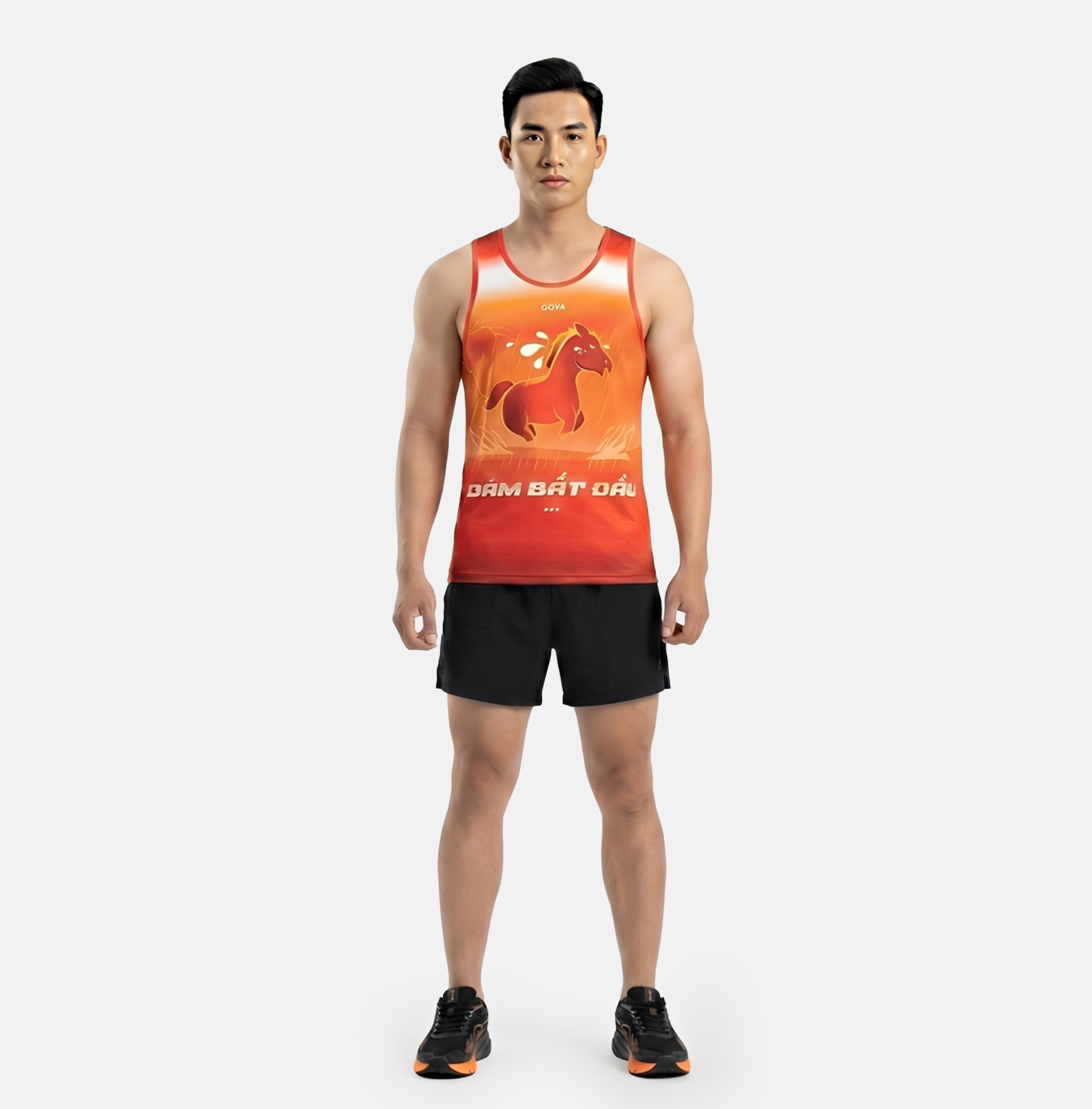 ÁO THỂ THAO SINGLET VIỀN GOYA POWER HORSE