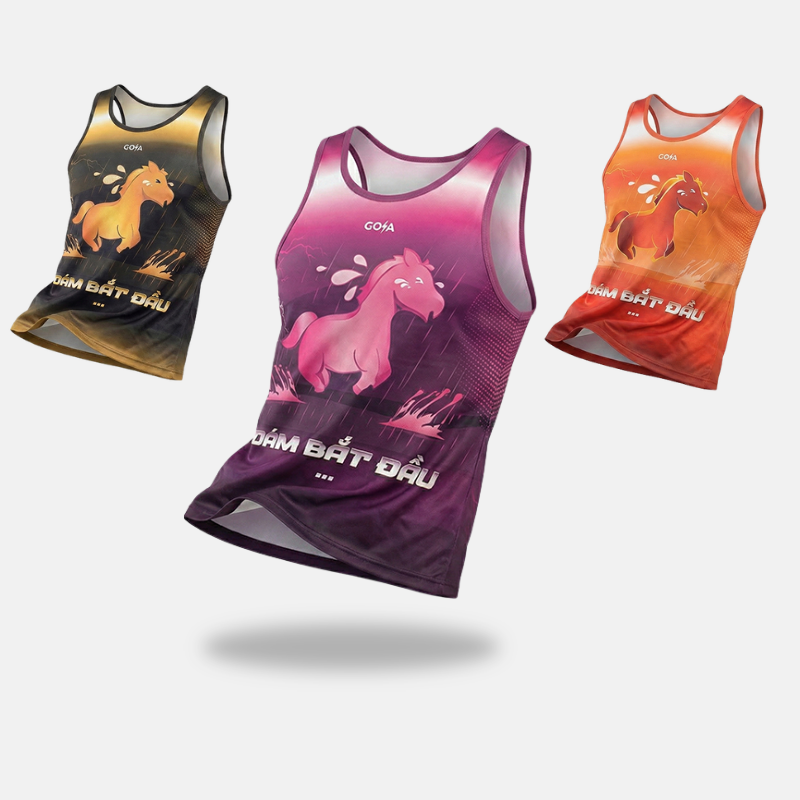 ÁO THỂ THAO SINGLET VIỀN GOYA POWER HORSE