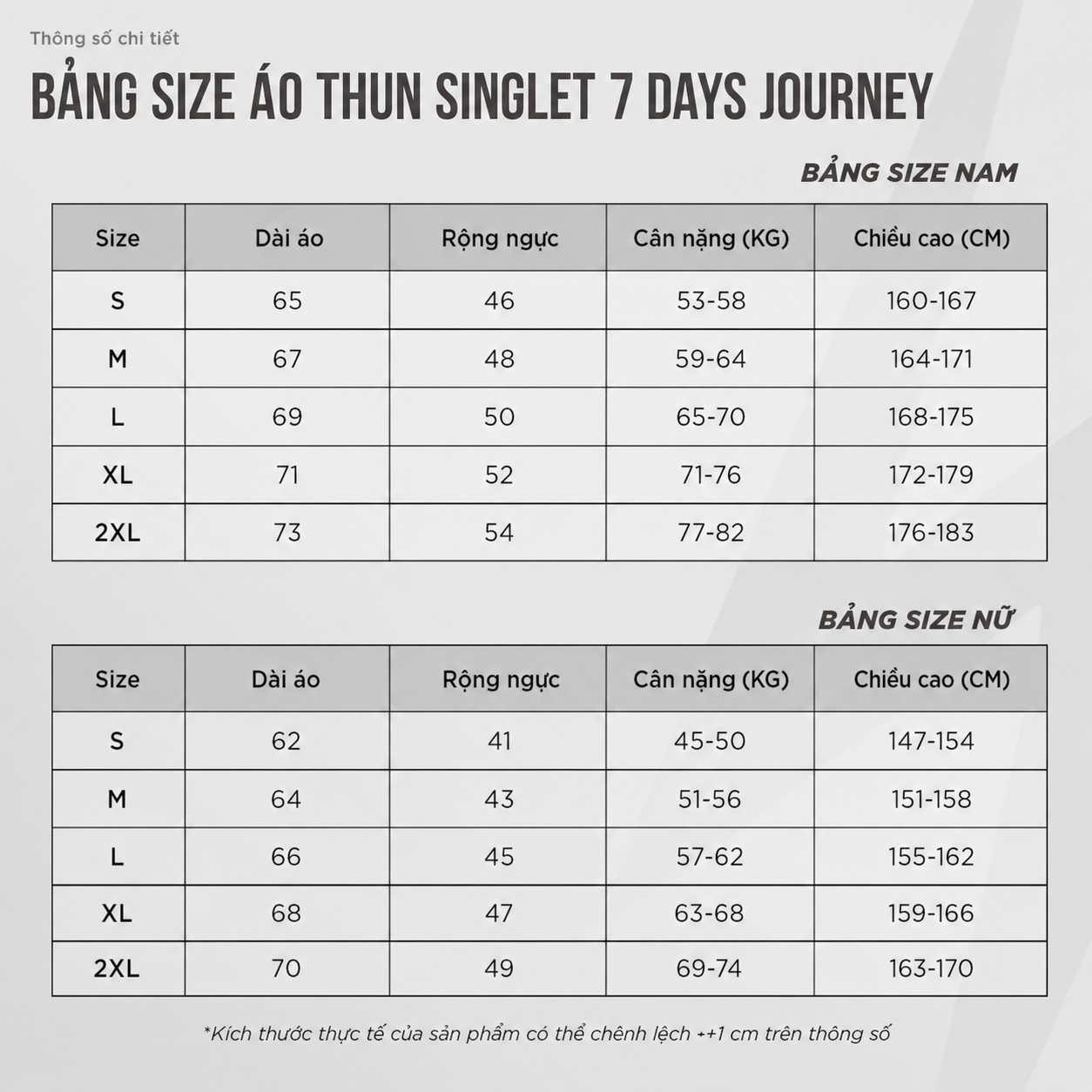 ÁO THUN THỂ THAO GOYA SINGLET 7 DAY JOURNEY NAM