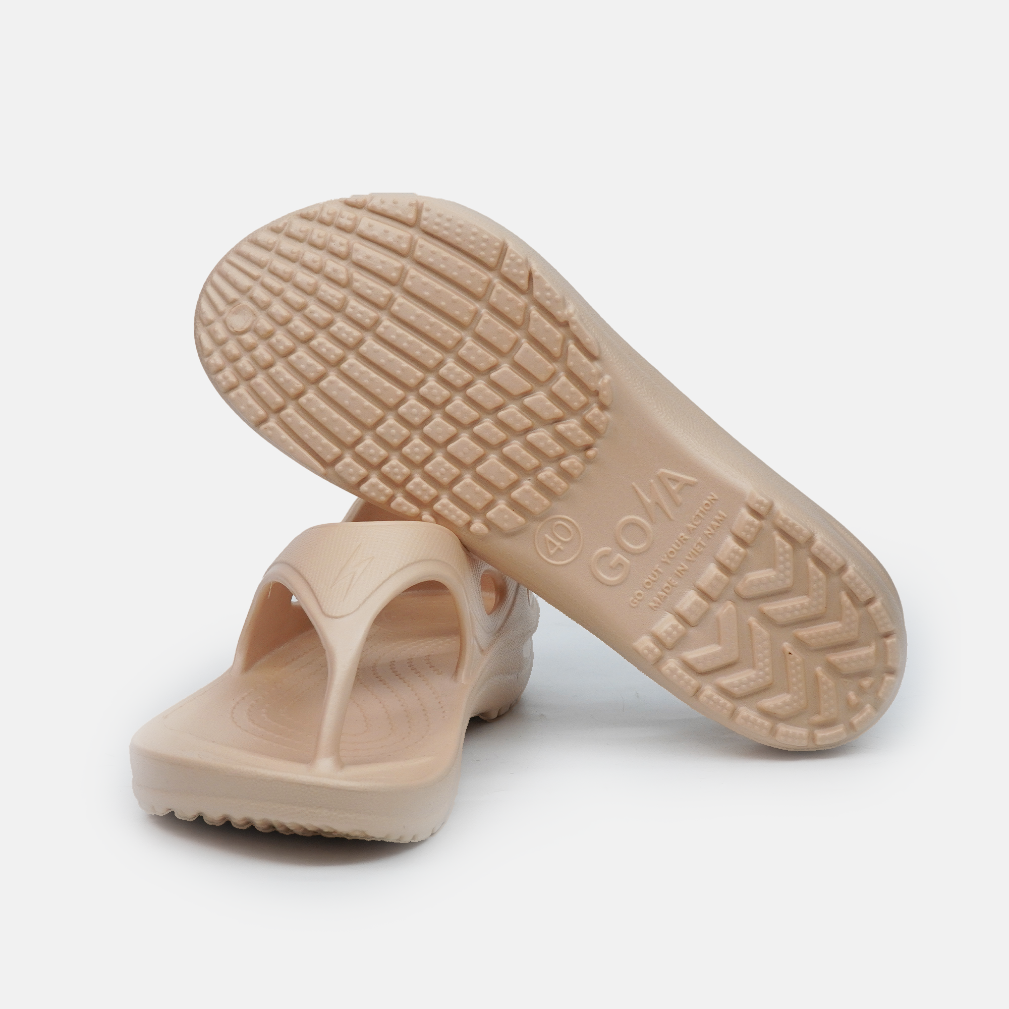 DÉP CHẠY BỘ GOYA SANDAL PLUS - TRẮNG KEM