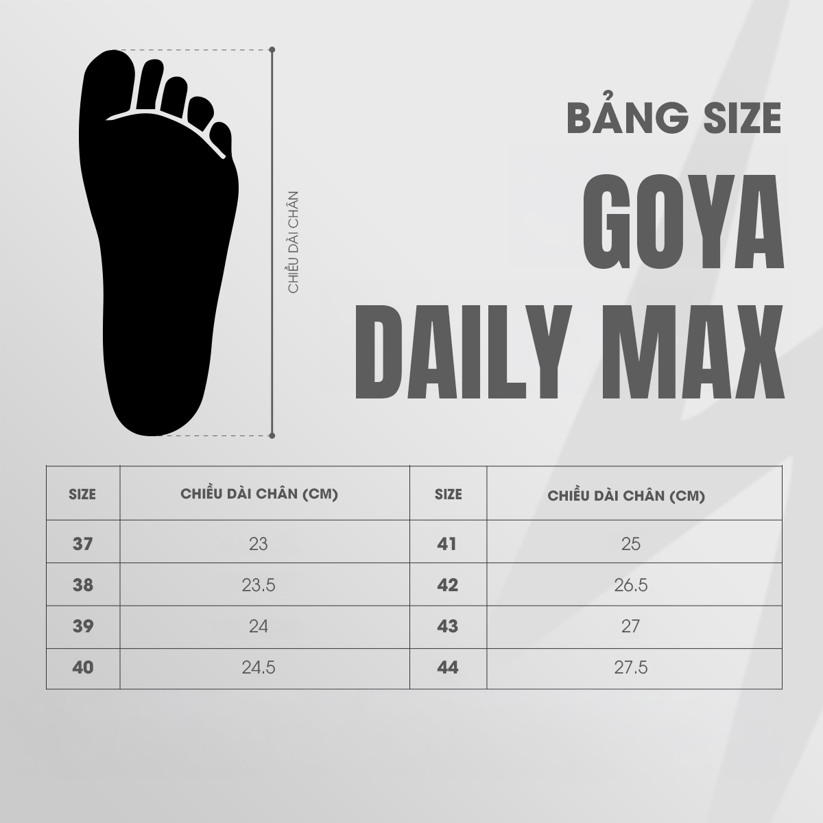 GIÀY CHẠY BỘ GOYA DAILY MAX - FULL ĐEN