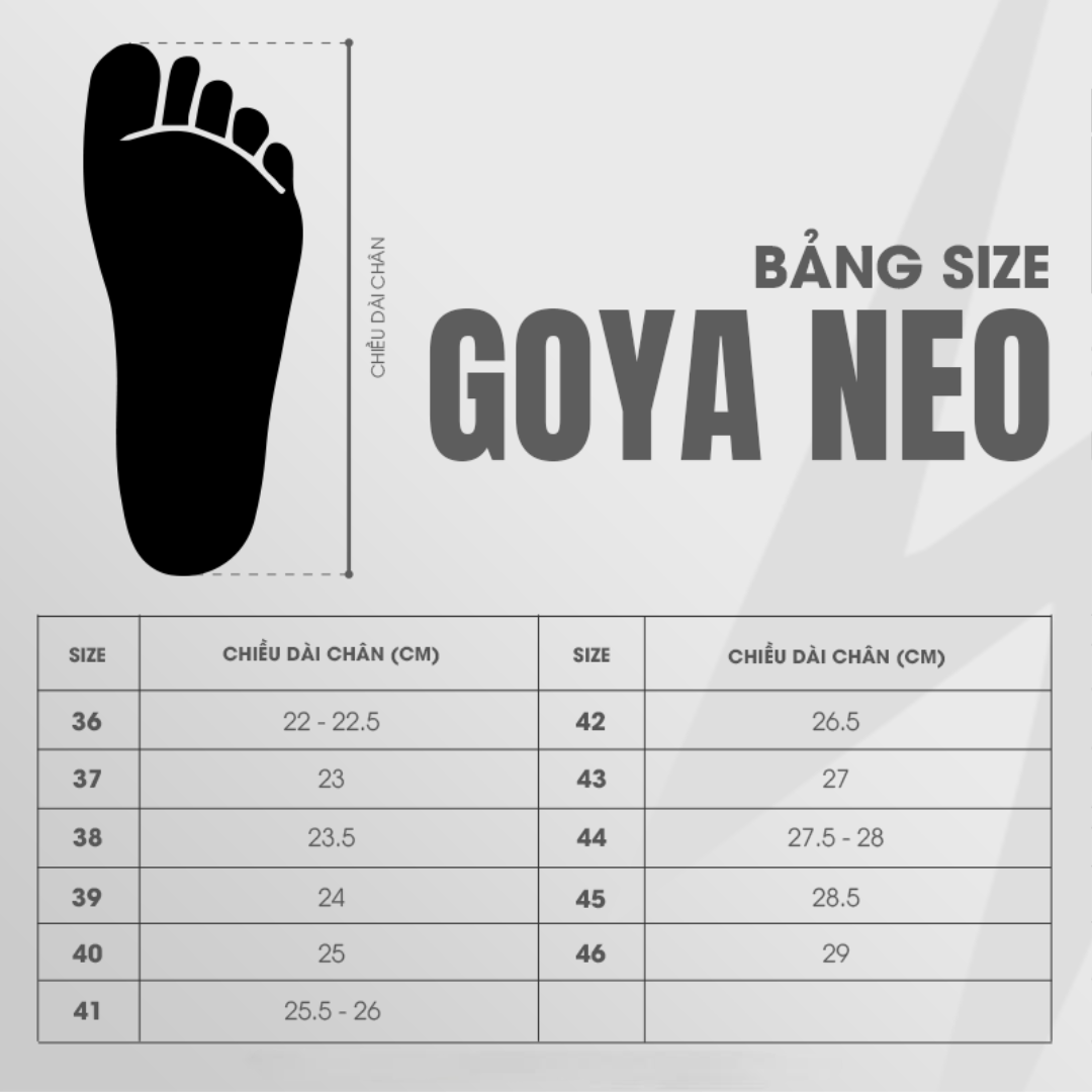 GIÀY CHẠY BỘ GOYA NEO - CAM NHẠT
