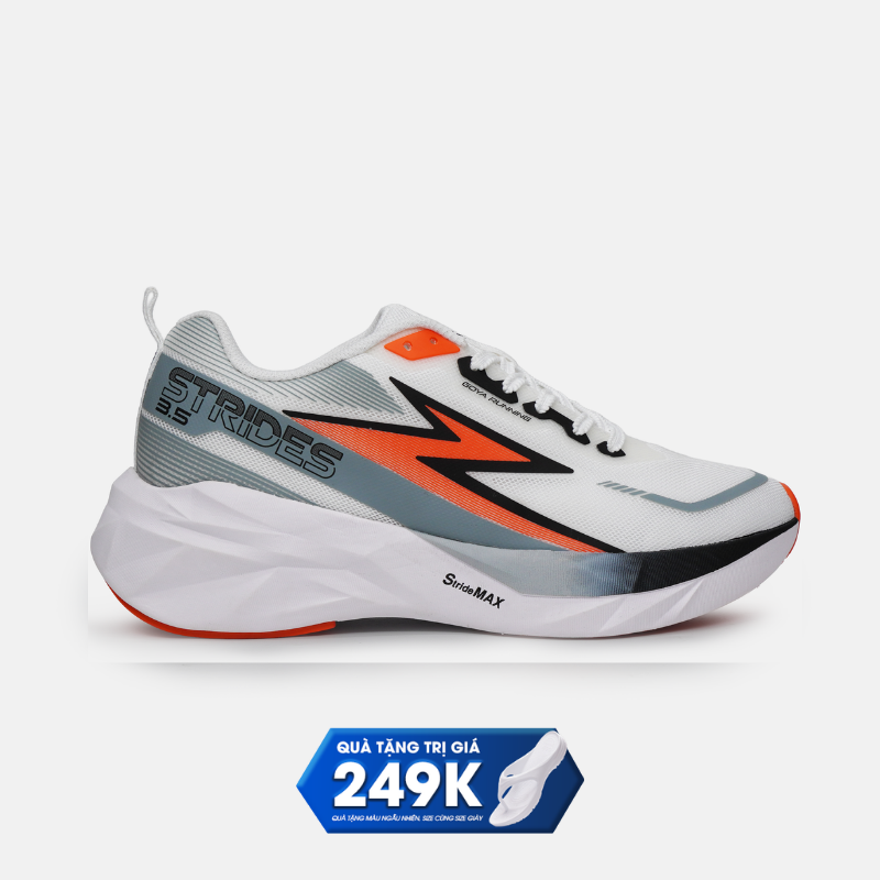 GIÀY CHẠY BỘ GOYA STRIDES 3.5 - XÁM CAM