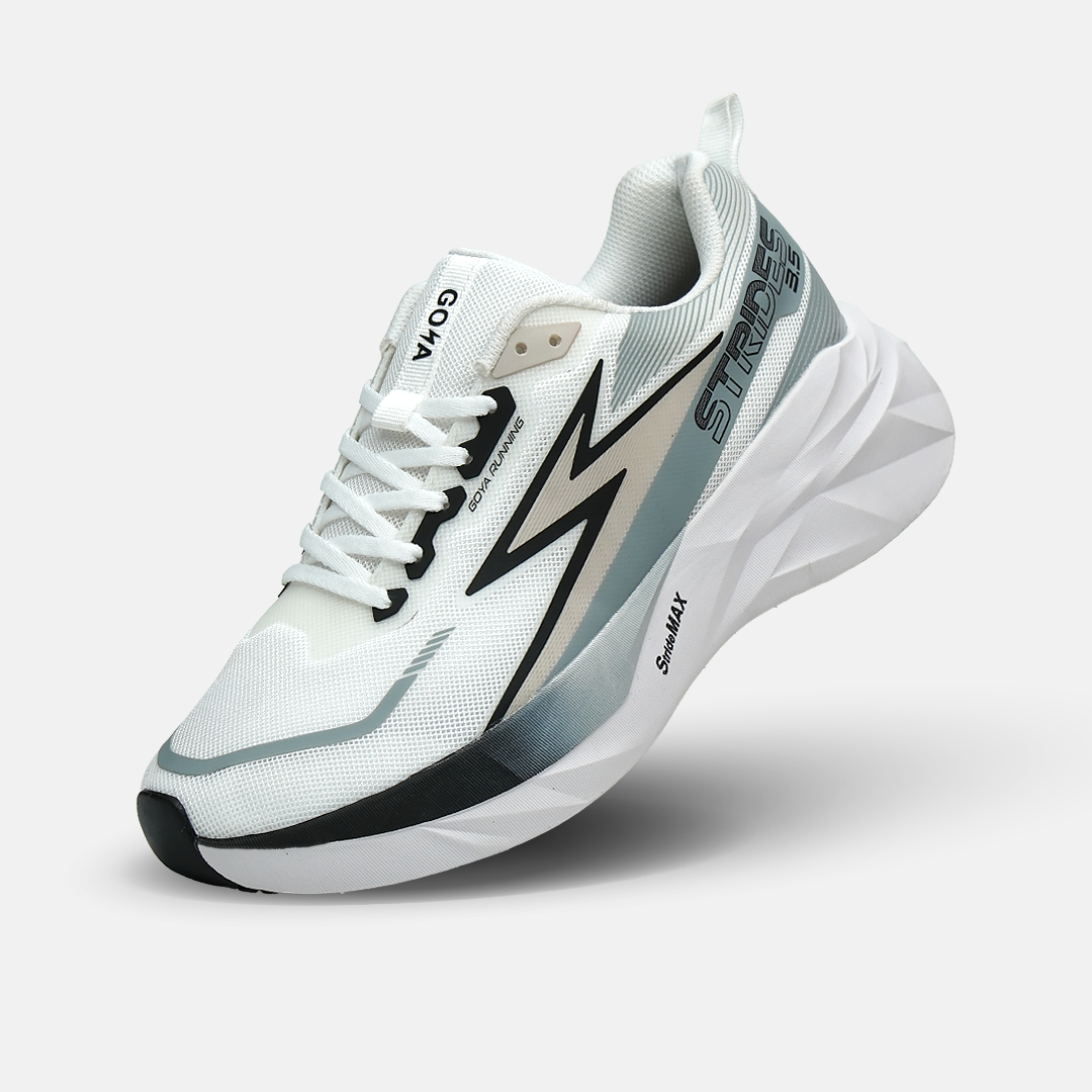 GIÀY CHẠY BỘ GOYA STRIDES 3.5 - XÁM TRẮNG