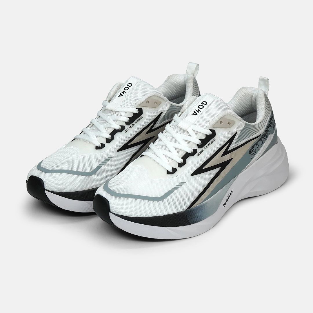 GIÀY CHẠY BỘ GOYA STRIDES 3.5 - XÁM TRẮNG