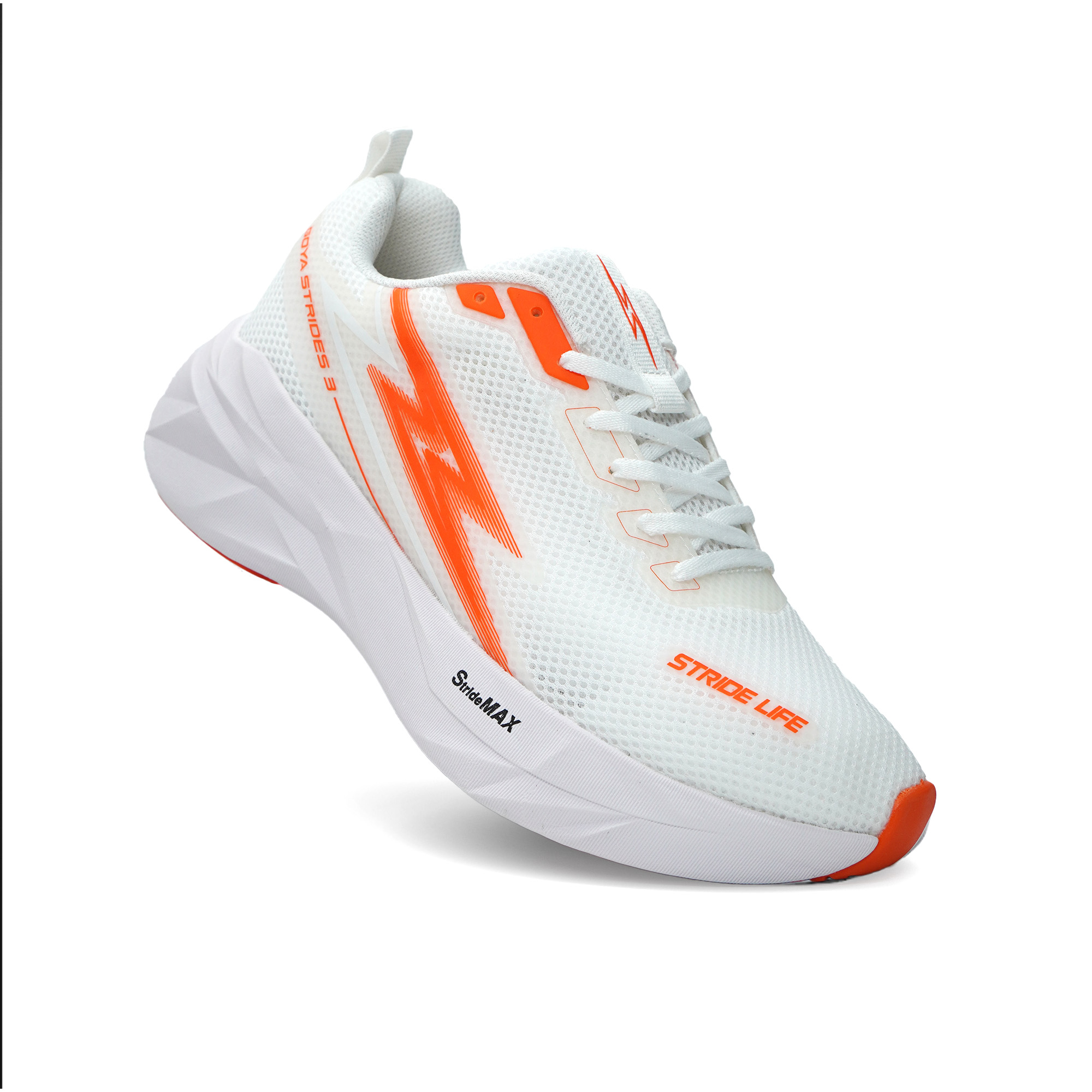 GIÀY CHẠY BỘ GOYA STRIDES 3 - TRẮNG CAM