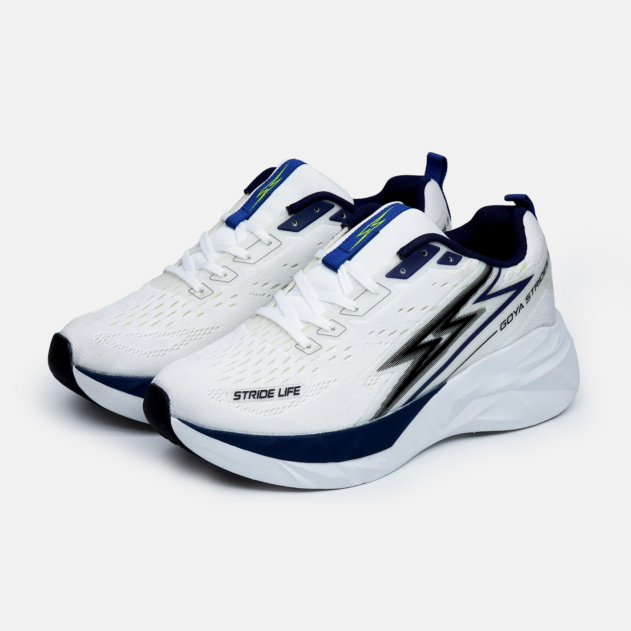 GIÀY CHẠY BỘ GOYA STRIDES 3 - TRẮNG KEM