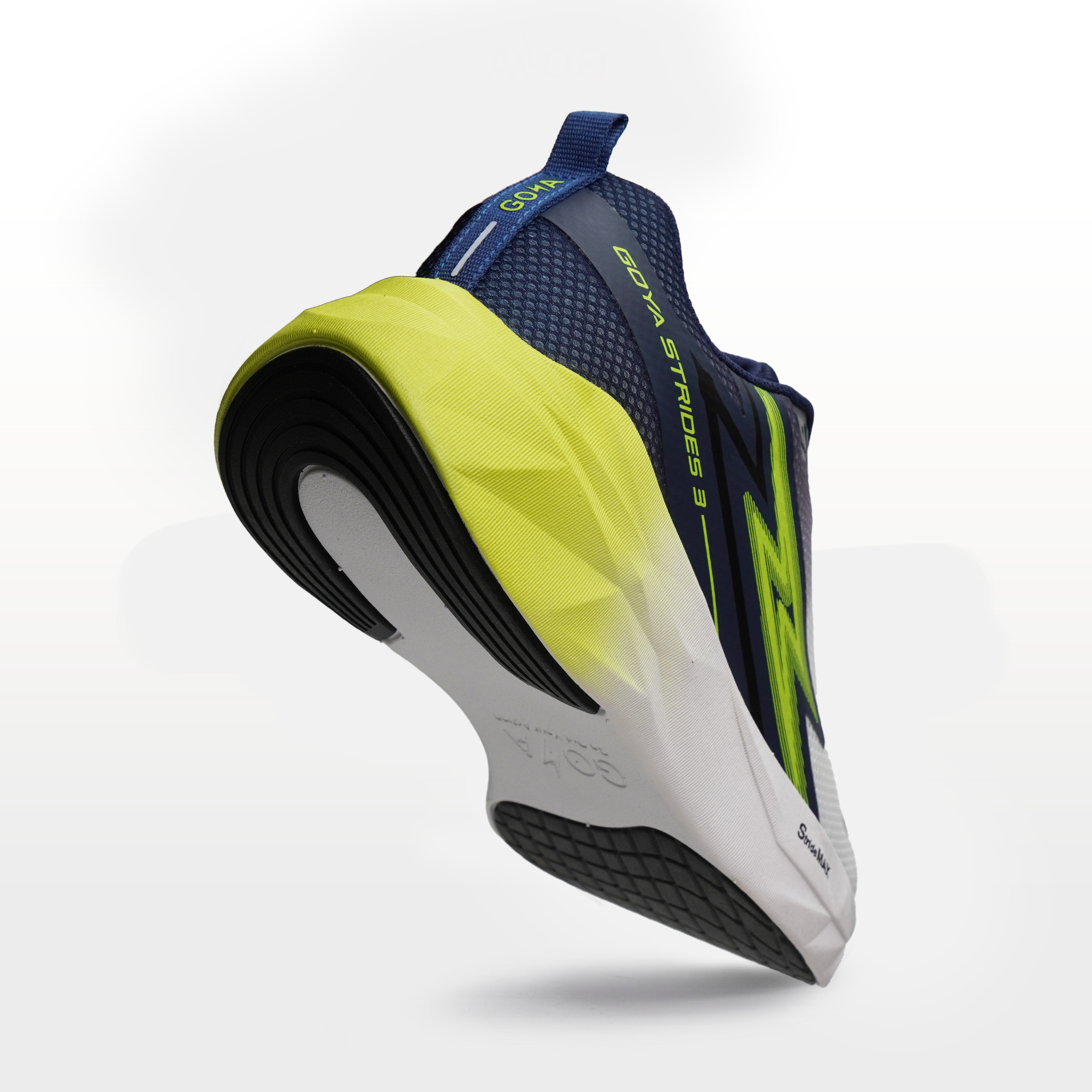 GIÀY CHẠY BỘ GOYA STRIDES 3 - XÁM NEON