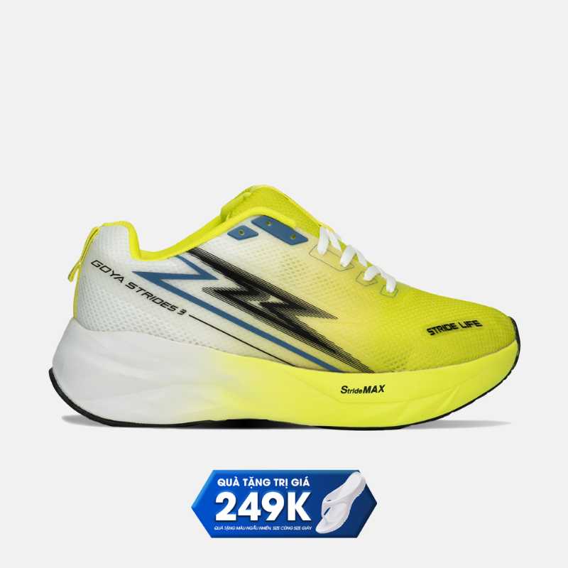 GIÀY CHẠY BỘ GOYA STRIDES 3 - XANH NEON