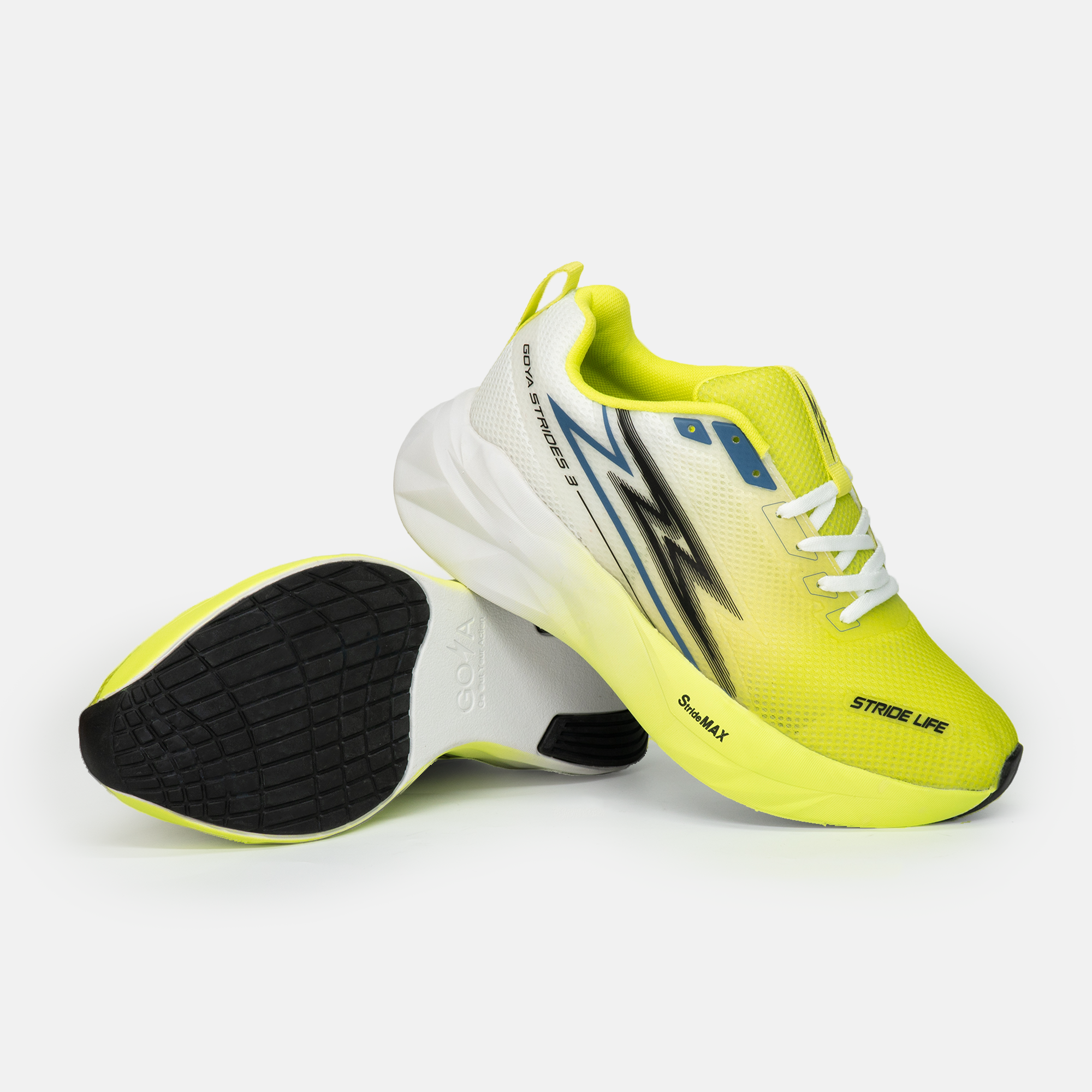GIÀY CHẠY BỘ GOYA STRIDES 3 - XANH NEON