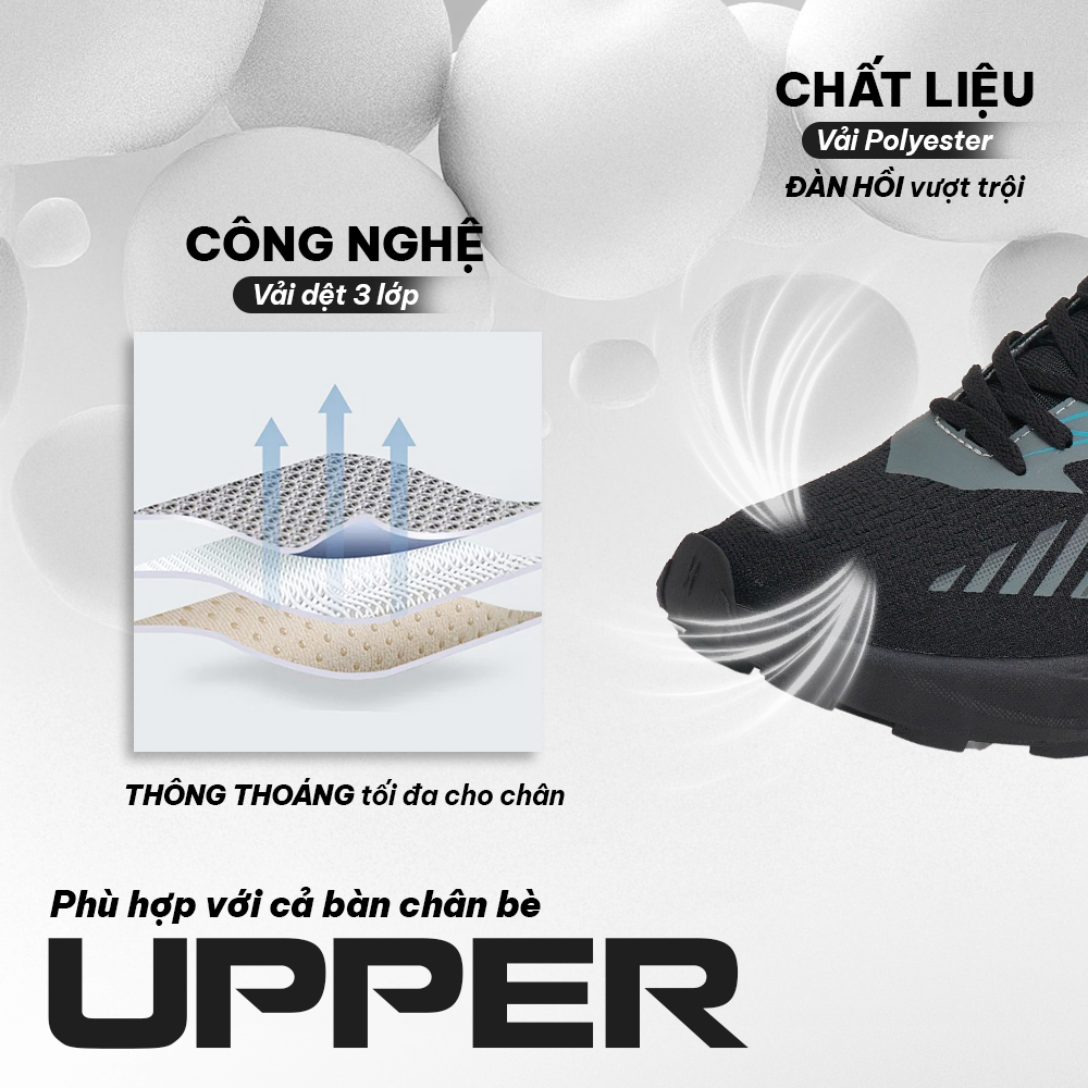 GIÀY CHẠY BỘ GOYA TRAIL PLUS - FULL ĐEN