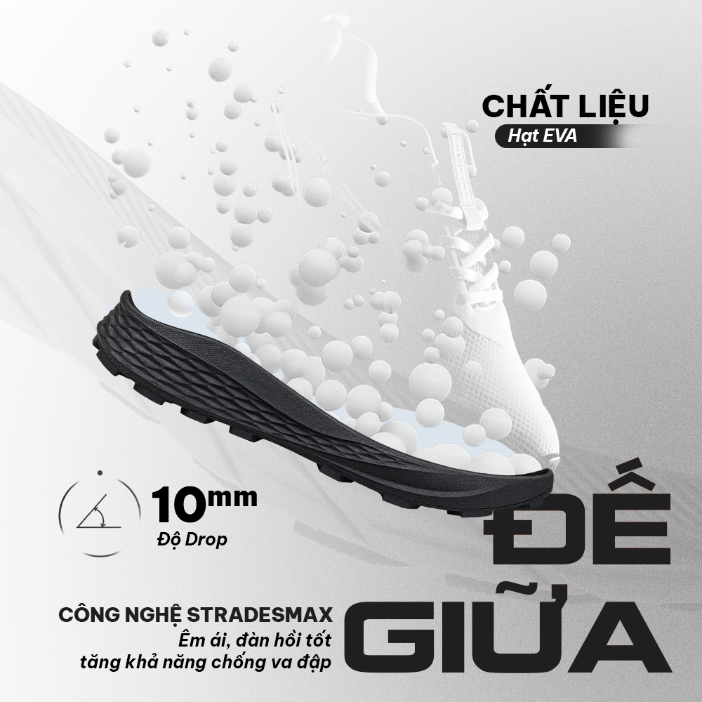 GIÀY CHẠY BỘ GOYA TRAIL PLUS - FULL ĐEN