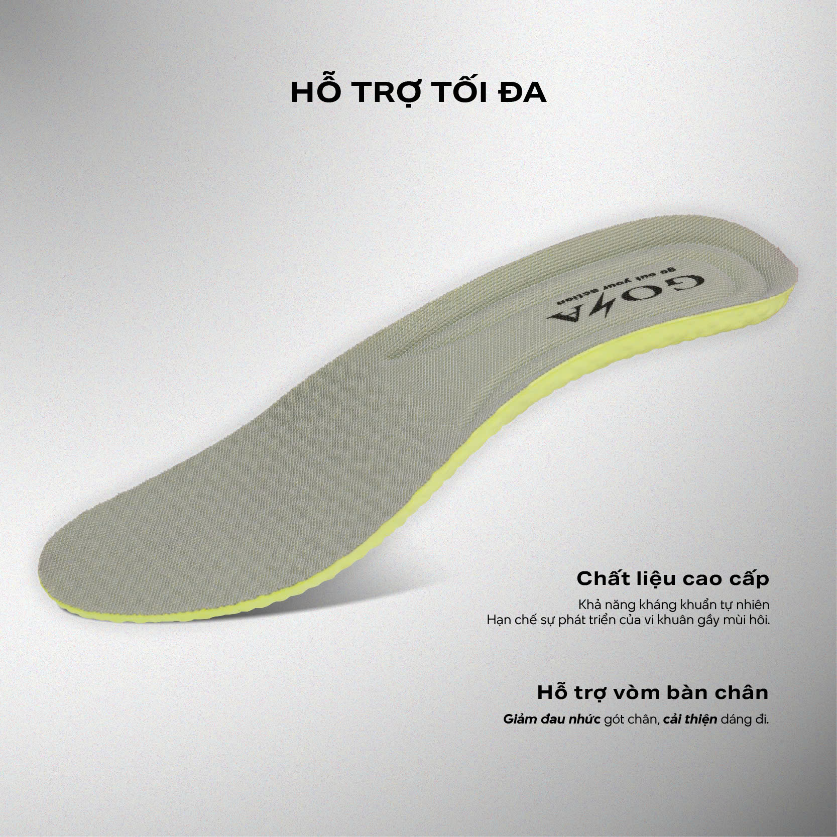 LÓT GIÀY THỂ THAO NEO - XÁM XANH