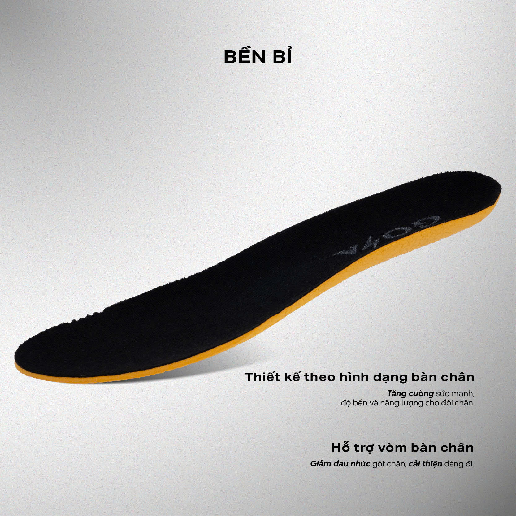 LÓT GIÀY THỂ THAO SPEED - ĐEN VÀNG