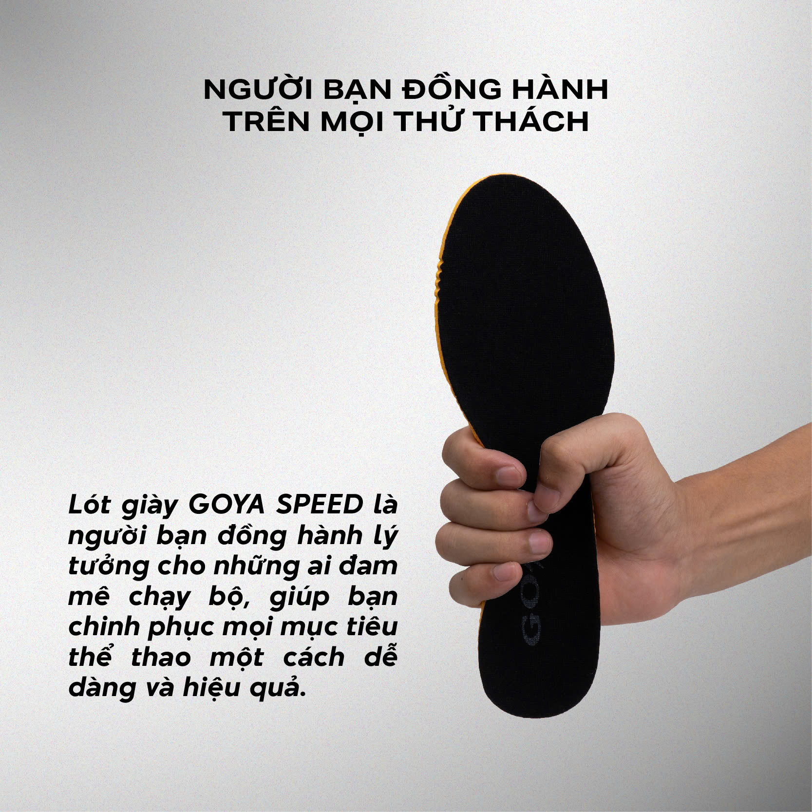 LÓT GIÀY THỂ THAO SPEED - ĐEN VÀNG