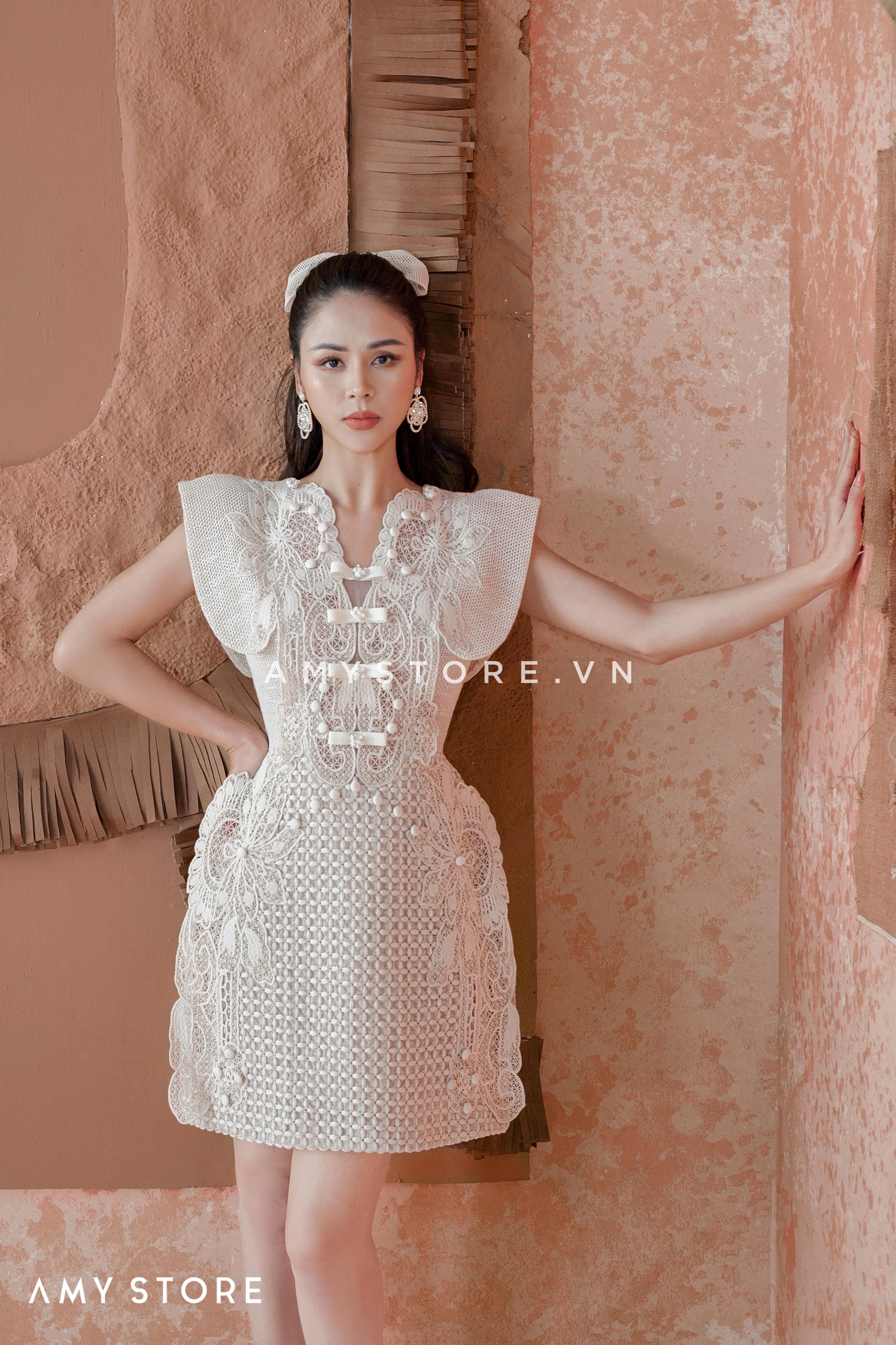 Váy Gấm Xốp Hoa Nổi Cổ Tròn The Twenty Chất Xốp Hoa Nổi, Váy Thiết Kế Phù  Hợp Đi Làm Đi Chơi T150. | Shopee Việt Nam