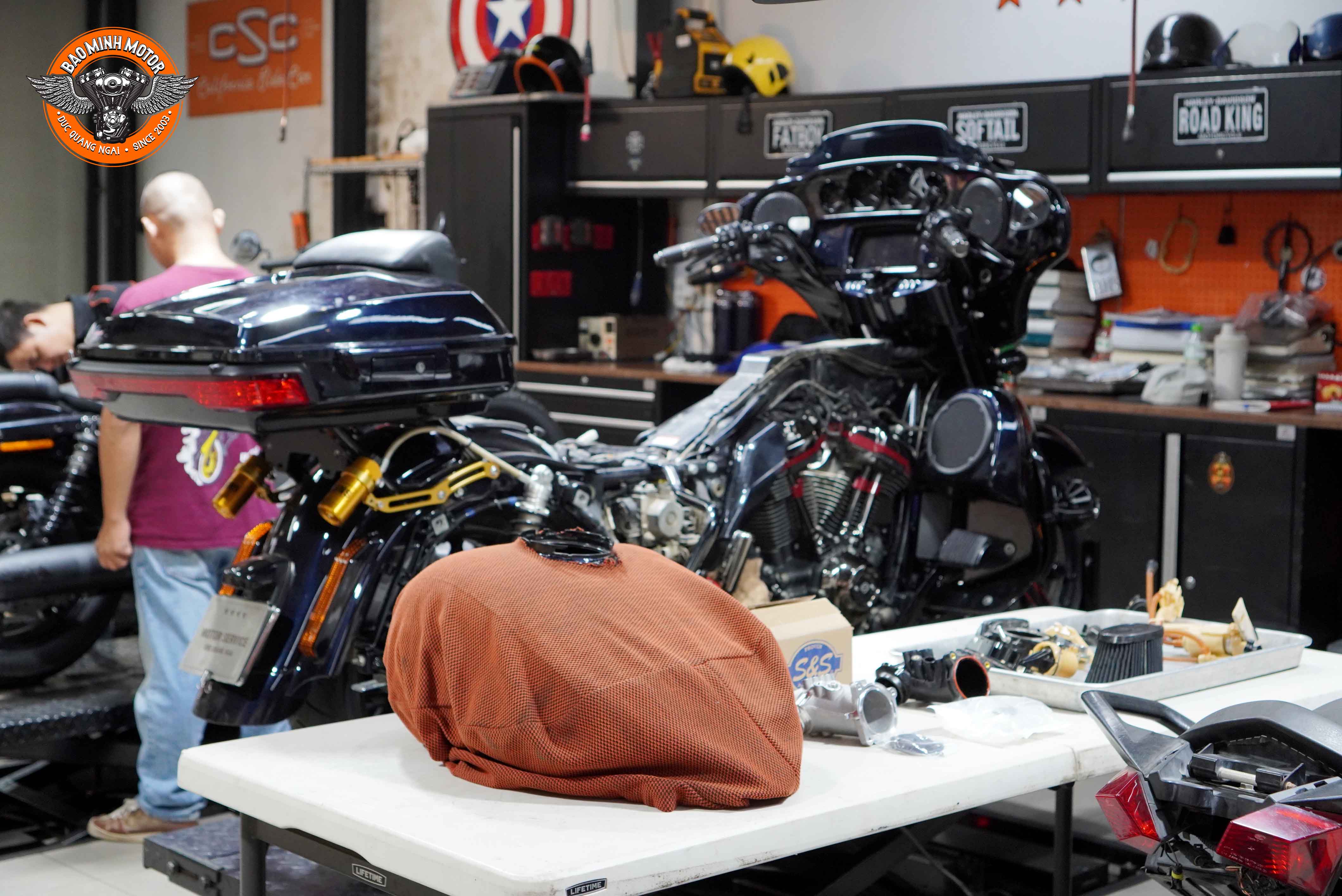 CVO Street Glide chuẩn bị Dynojet: Làm sạch hệ thống nhiên liệu và tối ưu hiệu suất